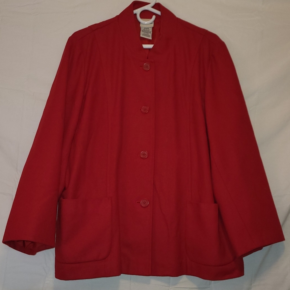 White Stag Red Polyester Coat